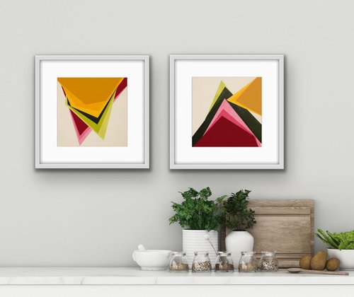 Diptych Geometric by Catia Goffinet