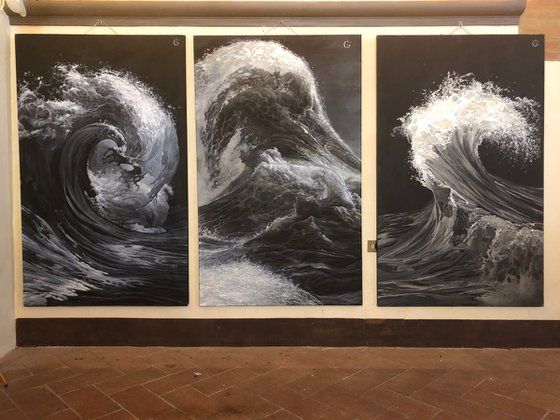 Waves (triptych)