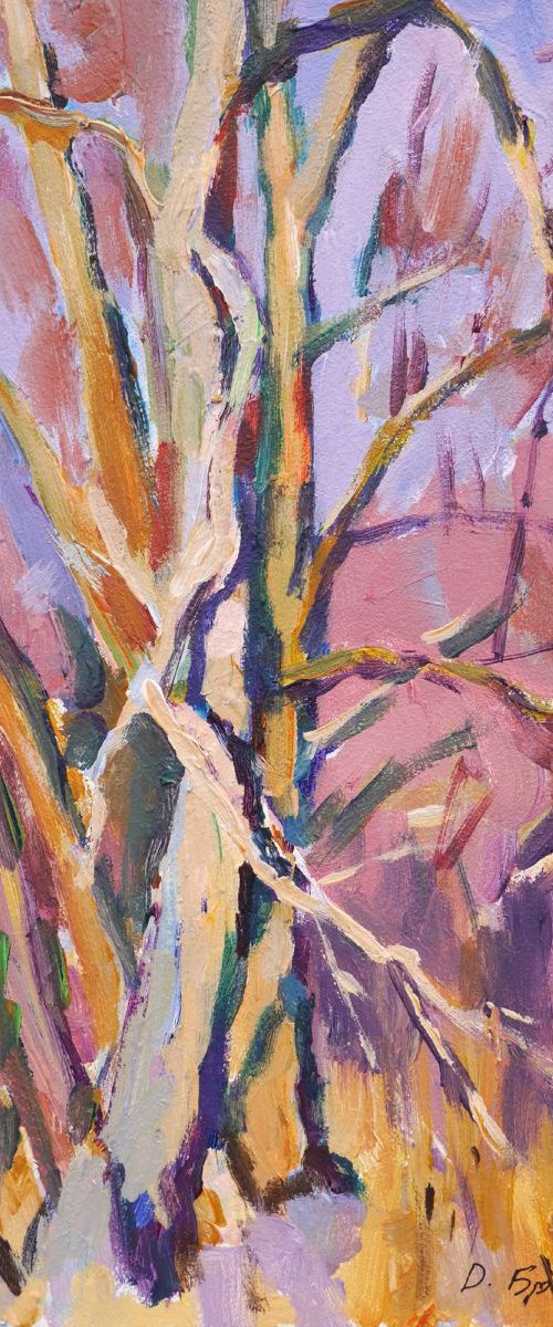 Plein air 09-03-2017 #1 (spring trees) by Dima Braga