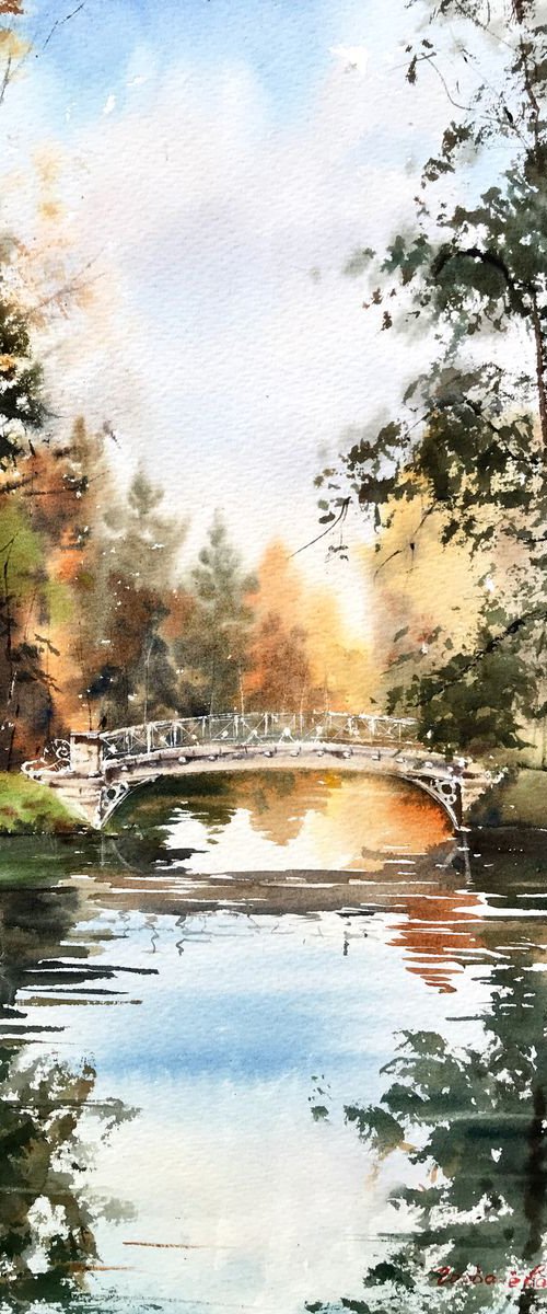 Autumn park in the Gatchino by Eugenia Gorbacheva