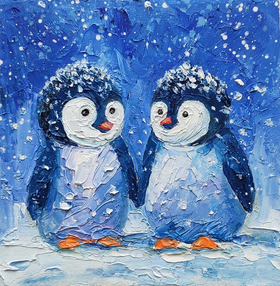 Two penguins Painting