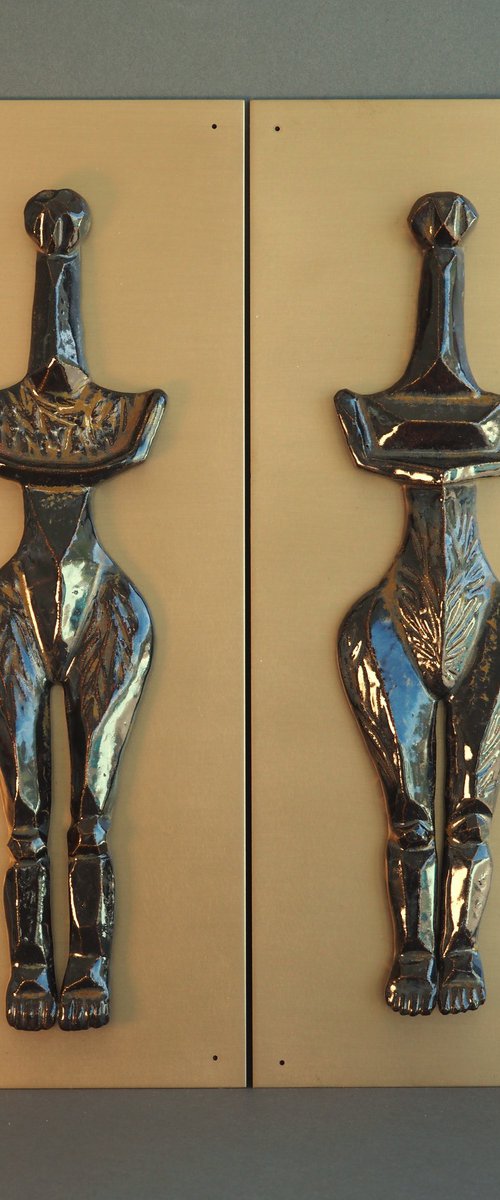 Diptych by Linda Cares