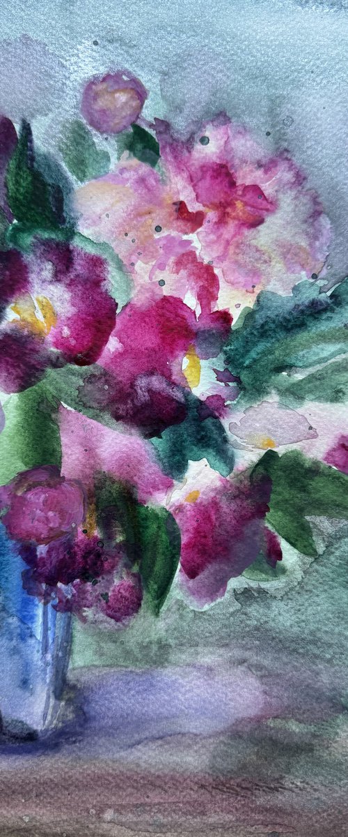 Sketch of Peonies by Yuliia Poraiko