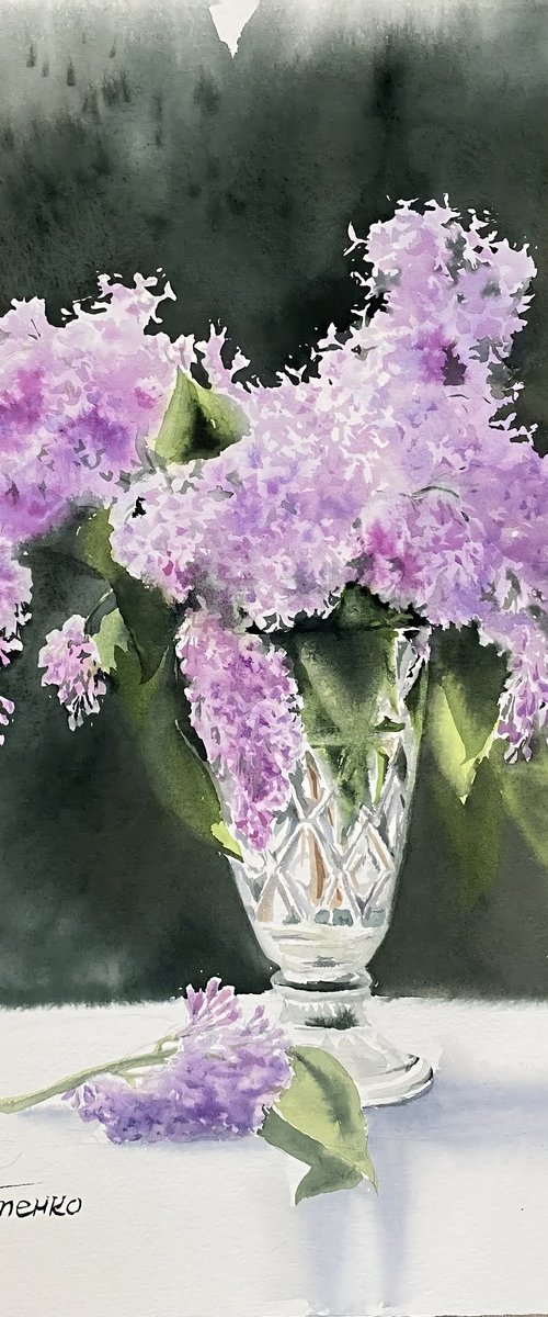 Bouquet of lilacs, flowers by Natalia Butenko