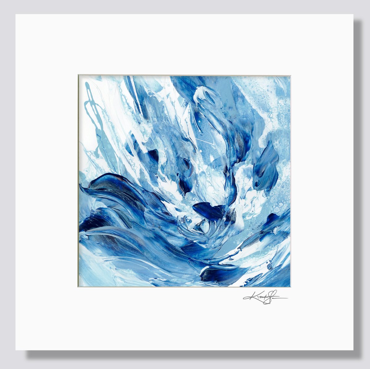Blue Splendor 2 - Floral Painting by Kathy Morton Stanion by Kathy Morton Stanion
