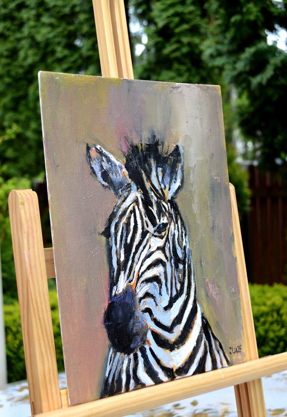 Zebra portrait