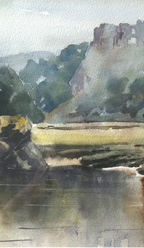 Pennard castle from the bay by Vicki Washbourne