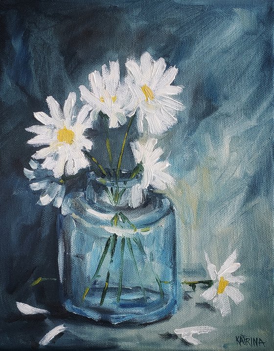 "Forgiveness" - Still Life - Daisies