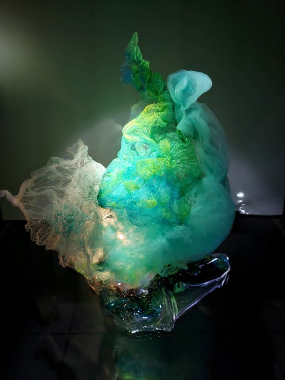 Lighted Sculpture Emerald Seas