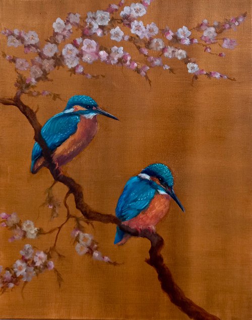 Two Kingfishers by Lee Campbell