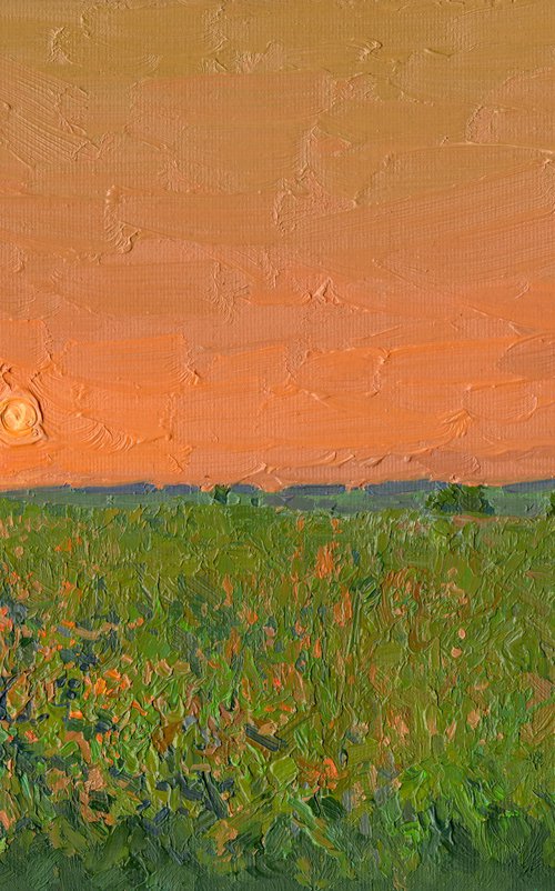 Orange Sunset. Chamzinka by Simon Kozhin