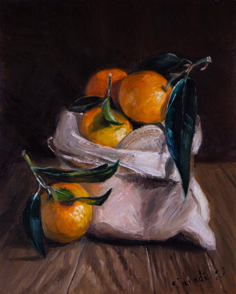 Harvest tangerines by Catherine Varadi