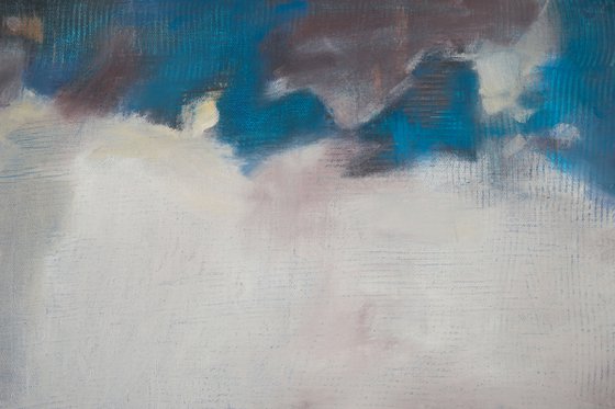 Huge cloud on the ocean 30x30 inch 76x76cm by Bo Kravchenko