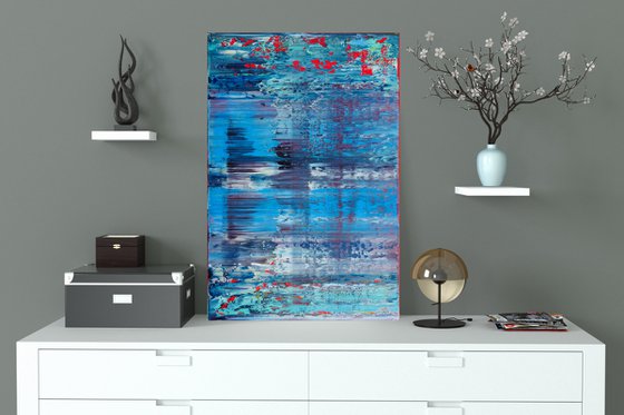 60x40 cm | 23.5 x 15.5″ Abstract Landscape Painting Original Canvas Art