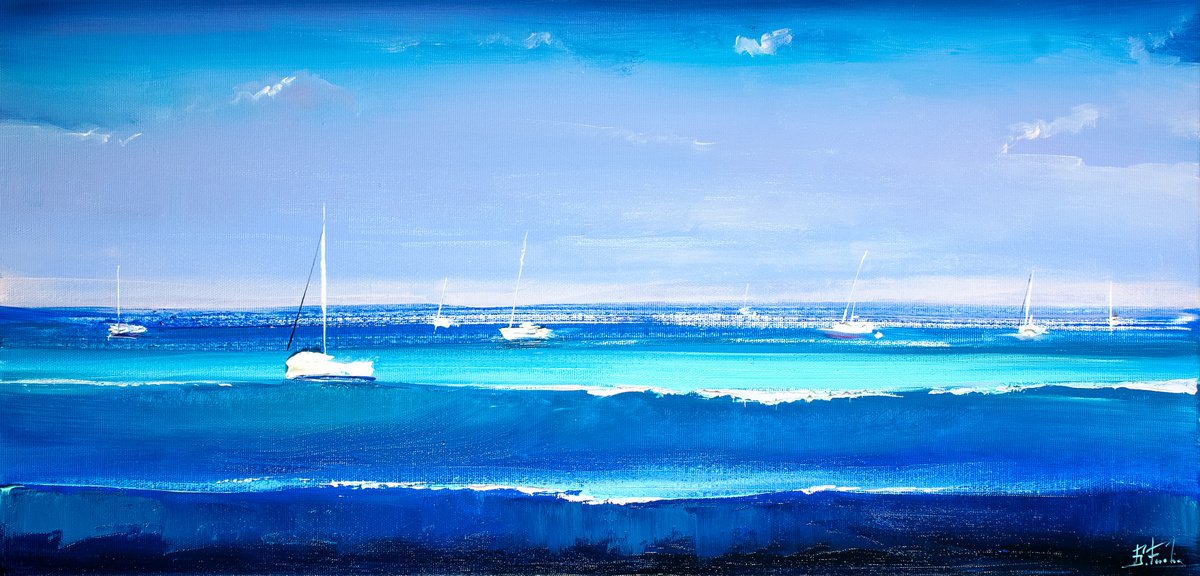 Blue ocean by Bozhena Fuchs