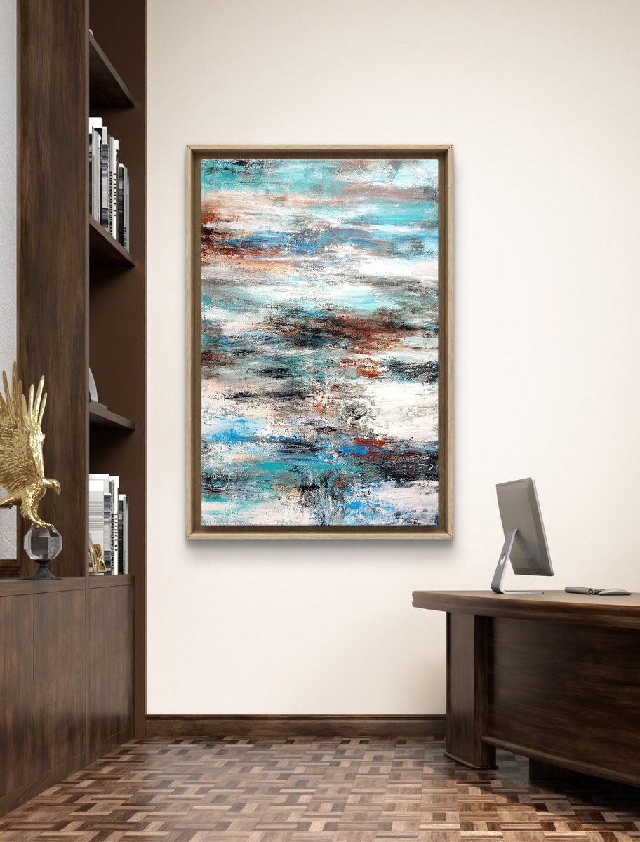 Waves Of Serenity By Alexandra Petropoulou, 47 X 31, Artwork For Sale On Artfinder