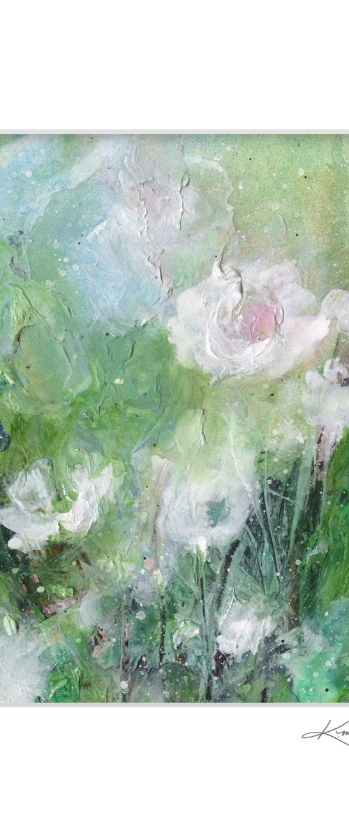 Floral Delight 70 - Textured Floral Abstract Painting by Kathy Morton Stanion by Kathy Morton Stanion