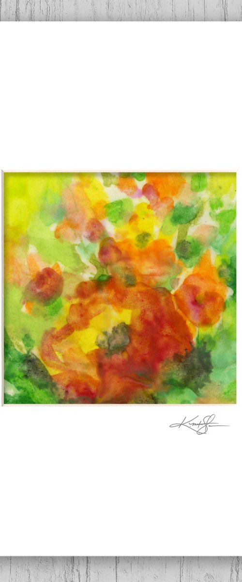 Encaustic Floral 50 by Kathy Morton Stanion