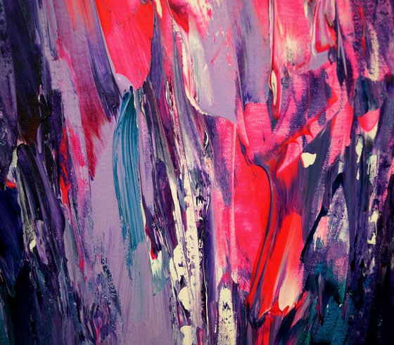 Magenta Turquoise Abstraction XXL 1