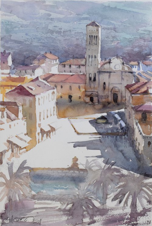 Hvar, Croatia by Goran Žigolić Watercolors