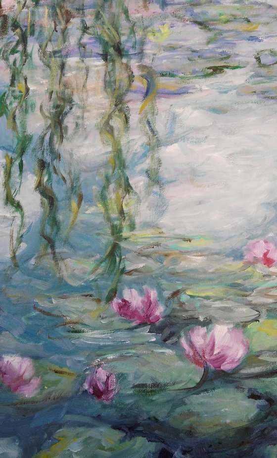 RESERVED for Juliet, Replica of Monet's water lilies 1919