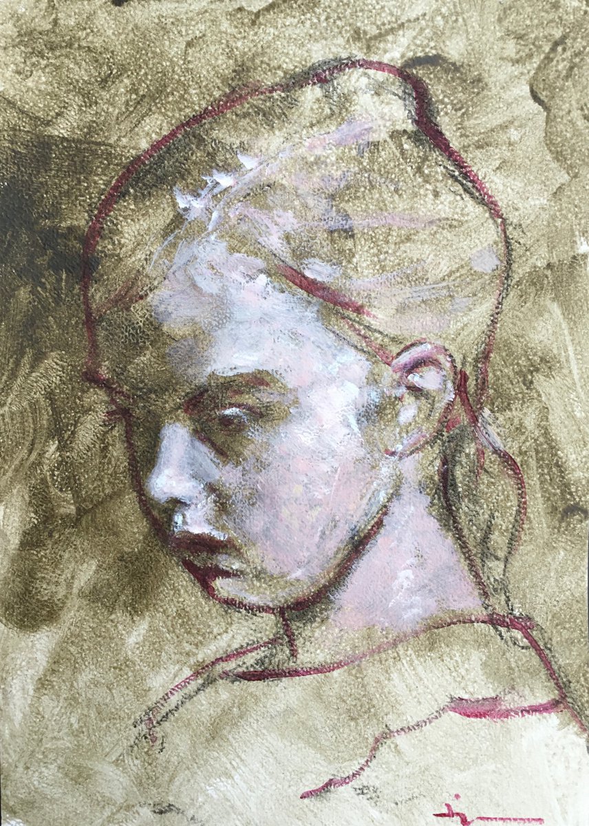 Alizarin Crimson Study #2 By Dominique Deve, 8 X 11, Artwork For Sale On Artfinder