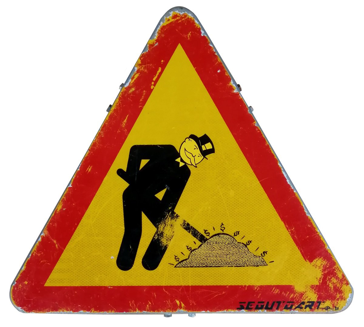 Urban And Pop Still Life Painting By Segutoart, 25 X 22", Work Hard, Dream Big, Original Artwork