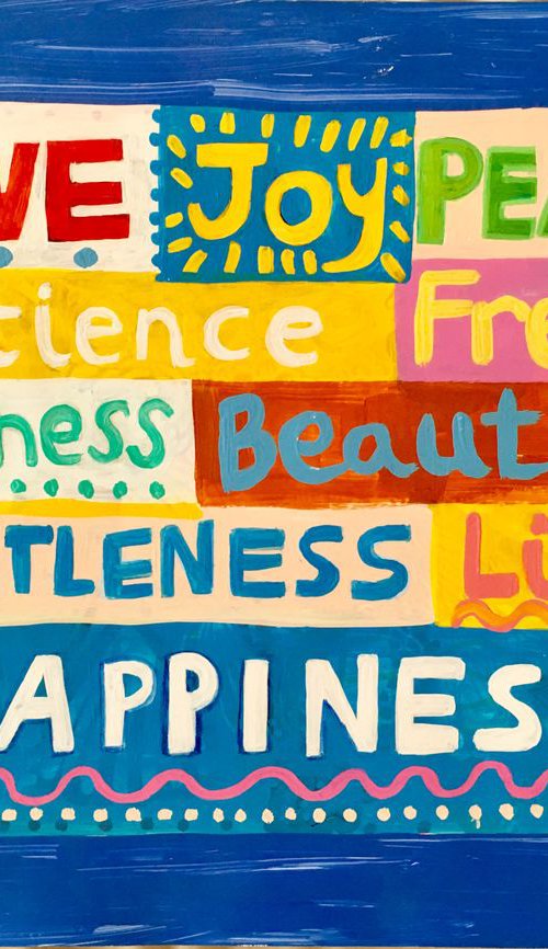 Love Joy and Peace by Mercedes Lagunas