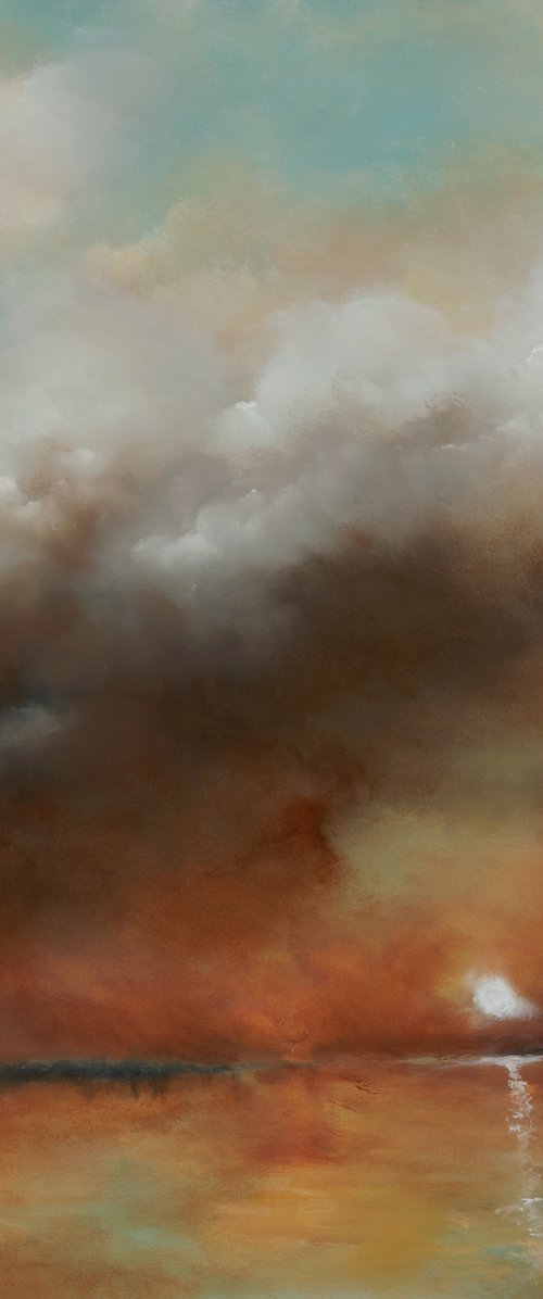 Sunset Evening, The Norfolk Fenland by Rolf Marriott