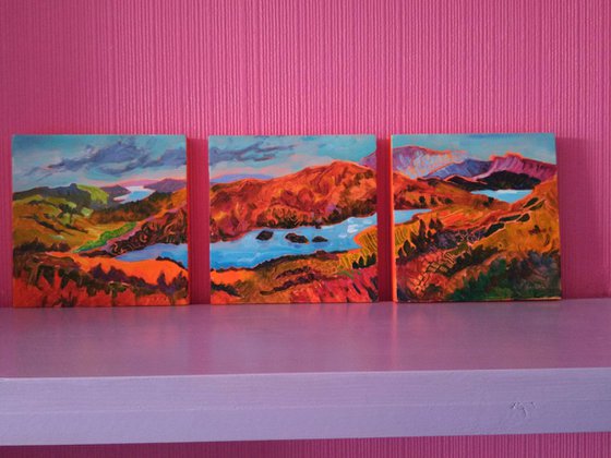 Lake District Landscape,  Set of 3