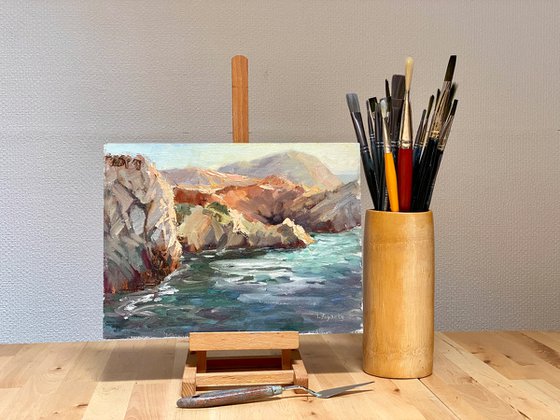 Point Lobos Late Afternoon Plein Air Landscape