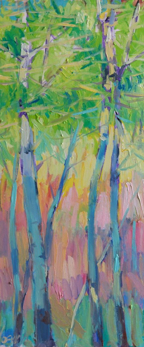 Spring trees by Nataliia Nosyk