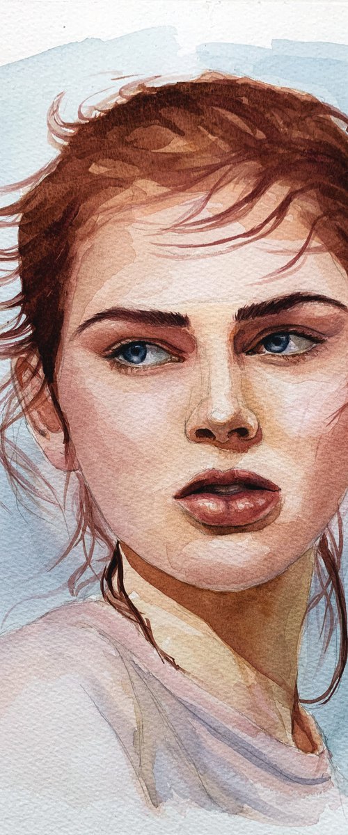 Portrait of model by Tetiana Koda