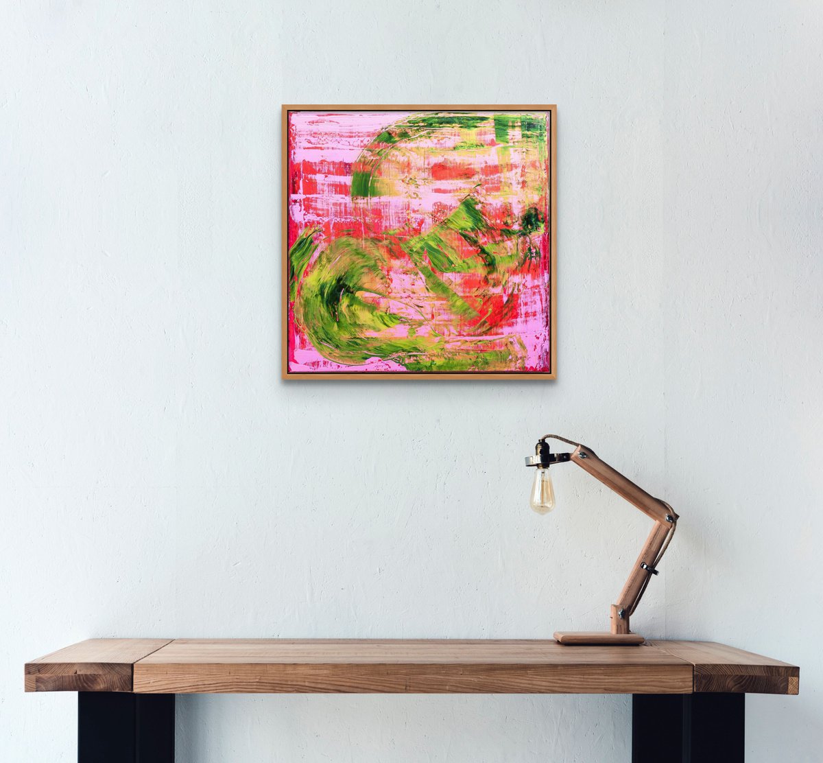 Expressive Abstract Painting By Elide Pizzini, 12 X 12, Drifting Ii, Original Artwork