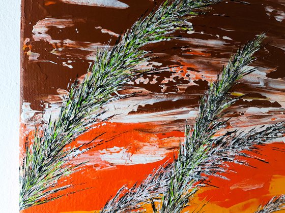 Grass In Brown Color