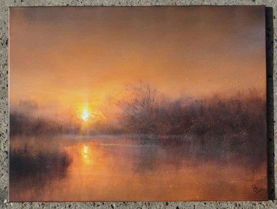 " Hazy Sunrise "