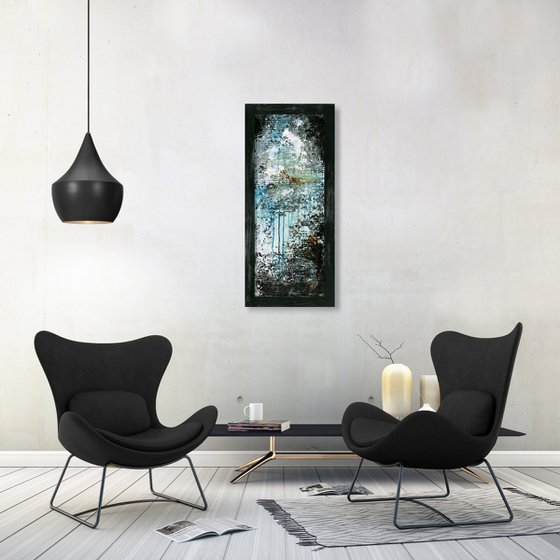 A Divine Encounter 6 - Framed Abstract Painting by Kathy Morton Stanion