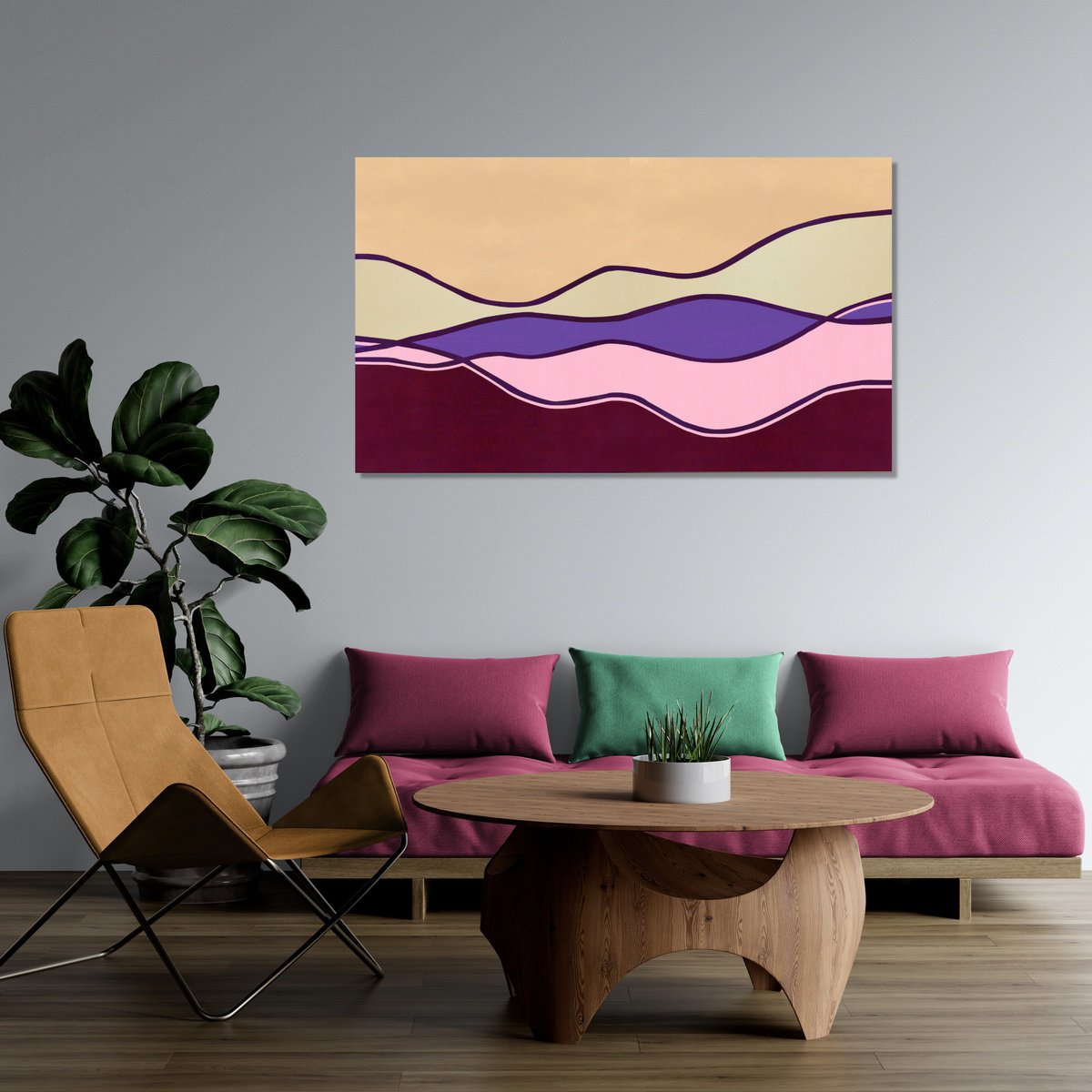  Abstract Landscape #25 By Marina Krylova, 47 X 28, Artwork For Sale On Artfinder
