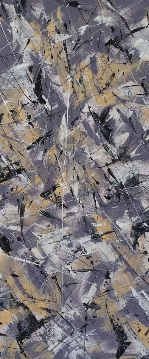 Abstract  Modern ACRYLIC PAINTING on CANVAS by M.Y. by Max Yaskin