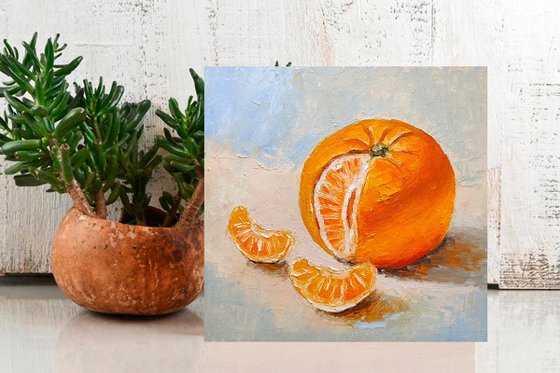 Still life with tangerine