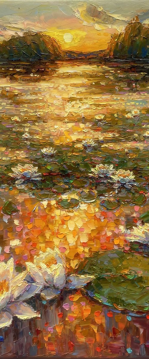 Water Lilies in Bloom by Evgeny Chernyakovsky