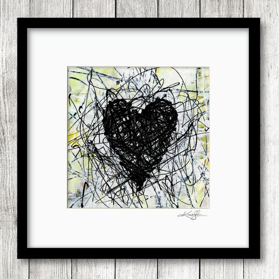 A Beautiful Heart 1 - Abstract Painting by Kathy Morton Stanion