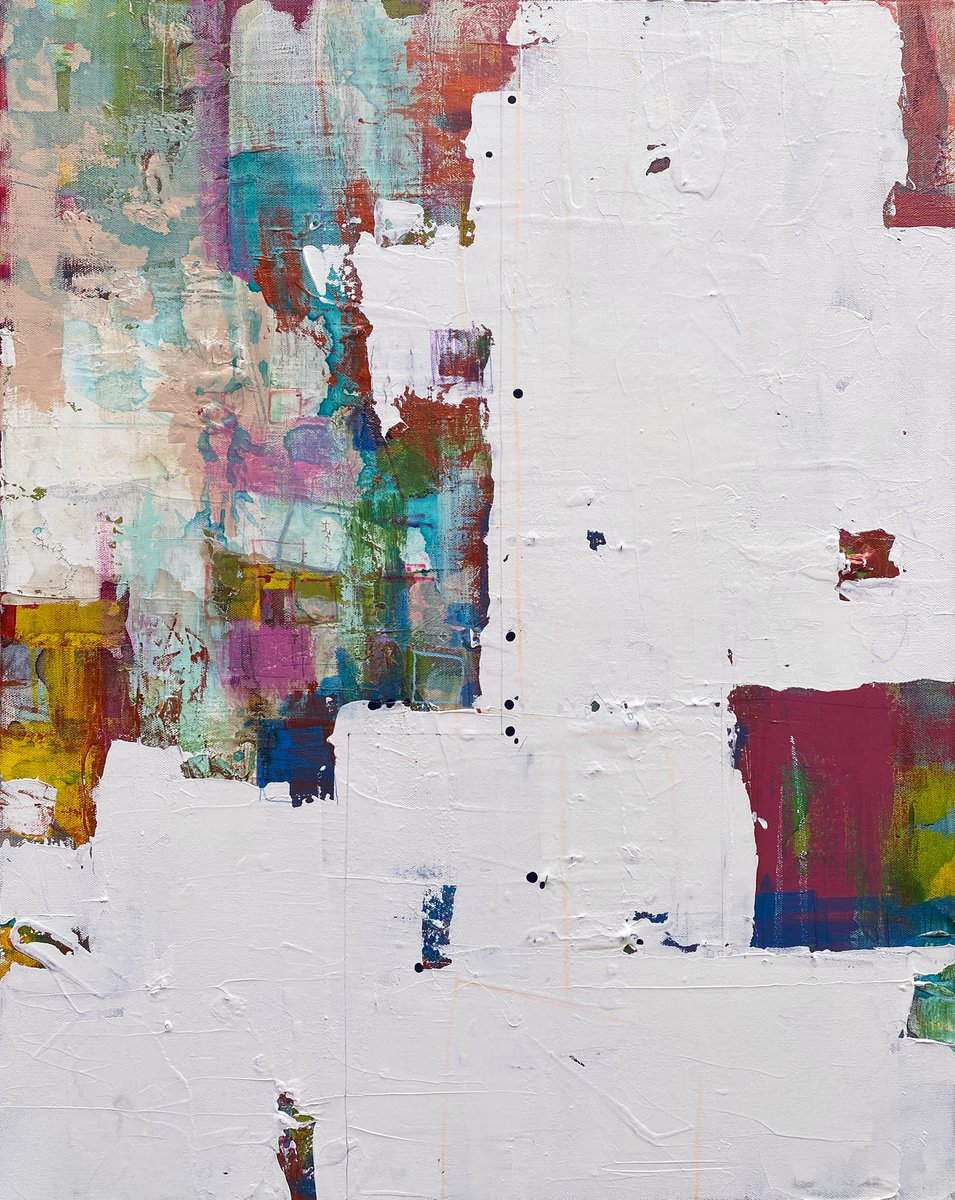 Abstract Painting By Jason Forcier, 24 X 30, Simmer Down, Original Artwork