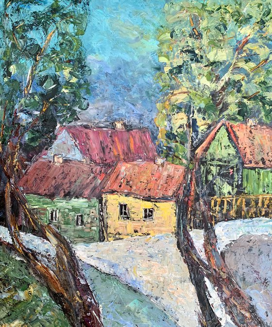 Small street in the village