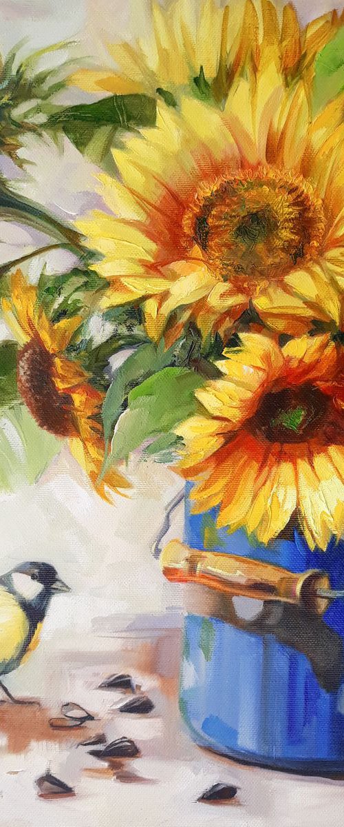 Sunflowers by Nataly Derevyanko