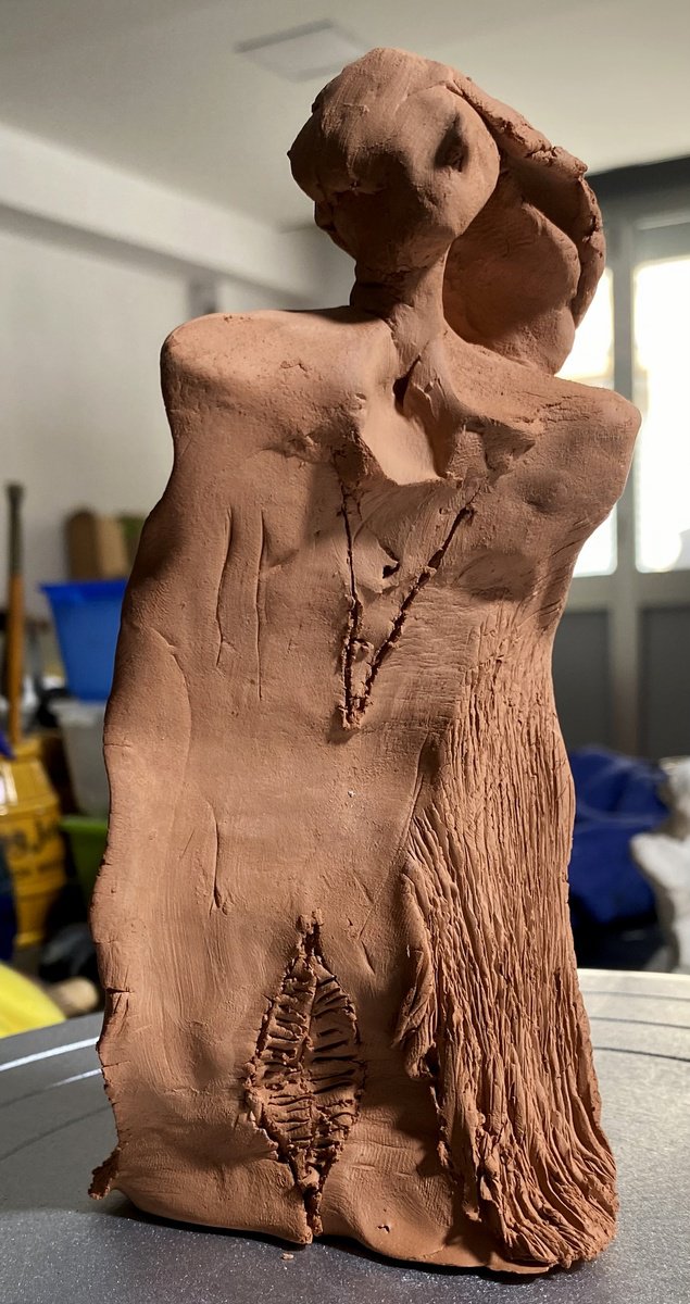 Abstract Clay Sculpture , Prayer By YS?rei, 4 X 7, Artwork For Sale On Artfinder