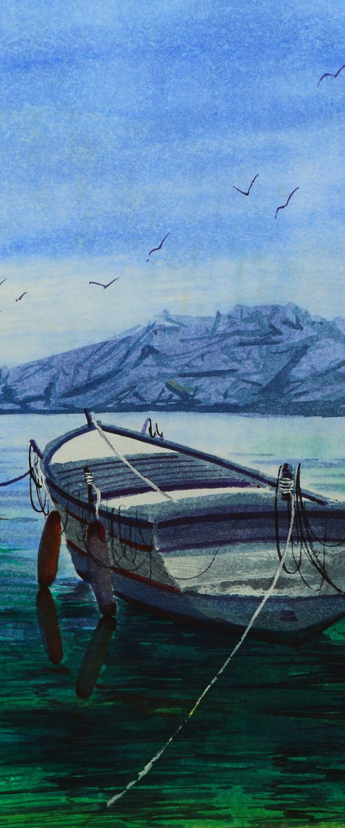 Fishing boat by Eugene Gorbachenko