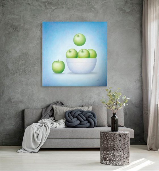 Unruly Apple 100×100 cm