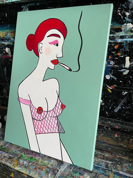 Girl with cigarette