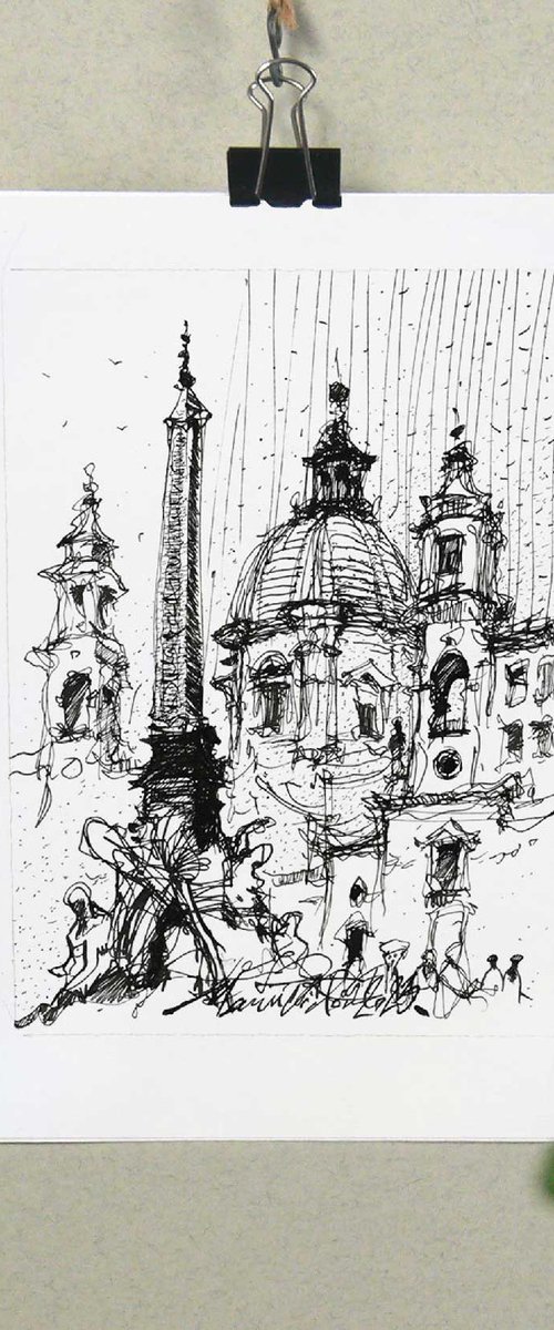 Rome, Piazza Navona by Marin Victor